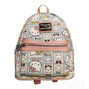 Loungefly Hello Kitty Sanrio Portraits Pastel backpack RARE OG HEART LOGO